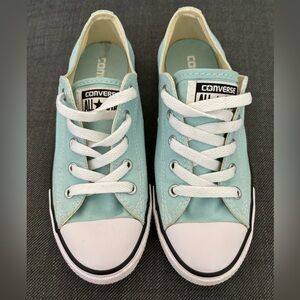 Tiffany Blue Converse Low Tops